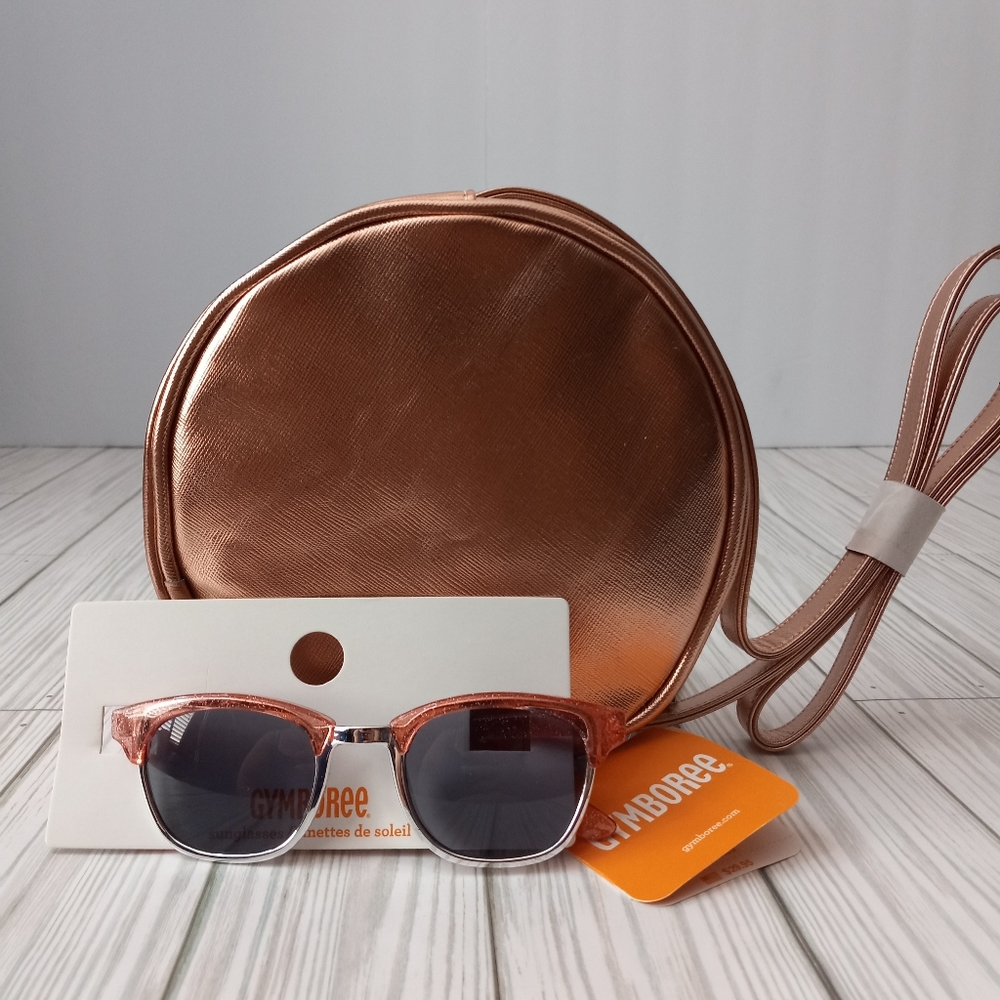 Gymboree Rose Gold Purse & Glasses Set